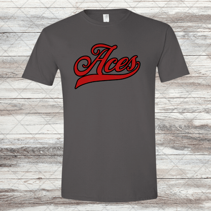 Aces- Design 3- Short Sleeve T-Shirt-Cotton or Dri Fit