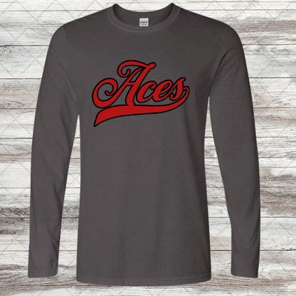Aces- Design 3- Long Sleeve- Cotton or Dri-Fit