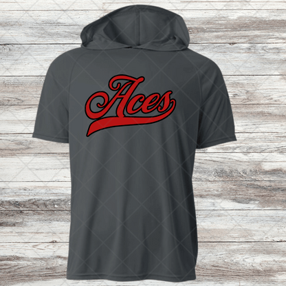 Aces-Design 3 Dri Fit Shirts w/ Hoods- Short and Long Sleeve