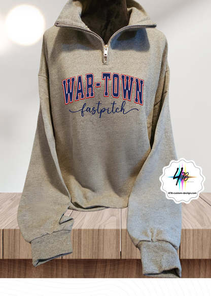 War-Town Fastpitch -1/4 Zip Fleece Women Style- 3 Colors