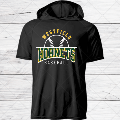 Westfield Baseball-Design A- Dri Fit Shirt w/ Hoods-Short and Long Sleeve