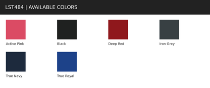 LST484 supplier available color swatches