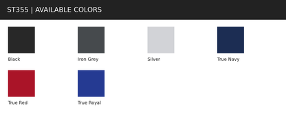 ST355 supplier available color swatches