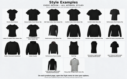 Every Design. Every Style. Apparel style guide