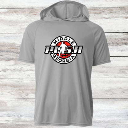 PUSH Basketball Design 1- Hooded T-Shirts (Sleeveless, Short and Long Sleeve)