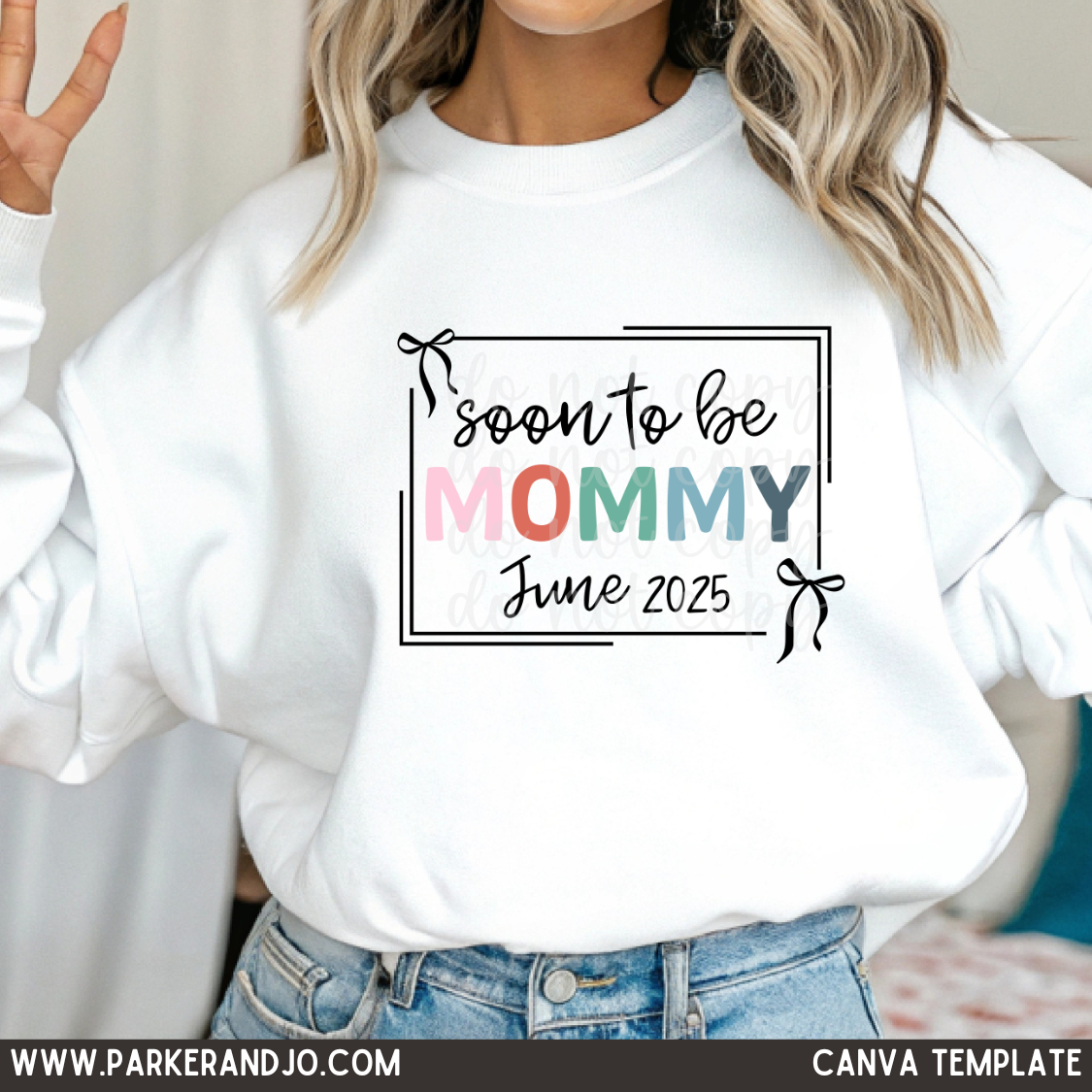 Custom Mommy To Be Editable Top — design example 1
