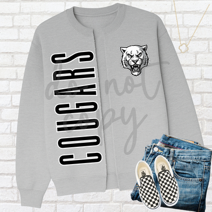 Custom Split Sweatshirt Vertical With Pocket Top — design example 1
