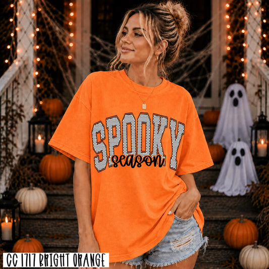 Spooky Season Polka Dot Print