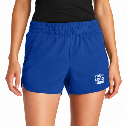 Sport-Tek LST484 custom shorts — YOUR LOGO HERE on front leg