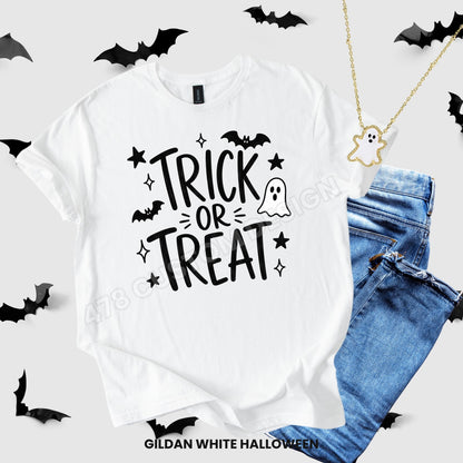 Halloween- Trick or Treat- Black & White