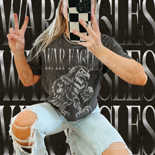 War Eagles Halftone Mascot Shirt apparel mockup